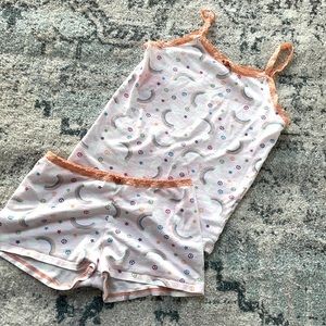 Same girls summer pajamas size 10